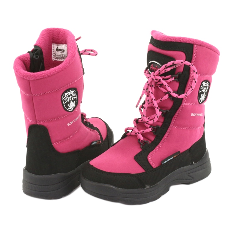 American Club Snestøvler med amerikansk club SN13 pink / sort membran lyserød 4