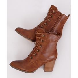 Snørestøvler camel 3698 Camel brun 1