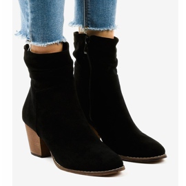 Sort ruskind cowboystøvler E2250 1
