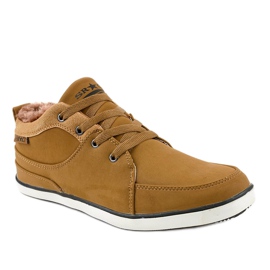 Brun isolerede herresneakers 14M476 1