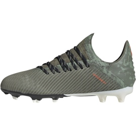 Adidas X 19.1 Jr Fg EF8301 fodboldstøvler grøn grøn 2