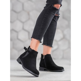 Ideal Shoes Ruskind støvletter sort 1