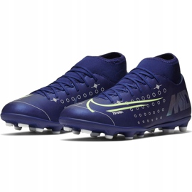 Nike Mercurial Superfly 7 Club Mds FG / MG M BQ5463 401 fodboldsko marineblå blå 1
