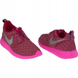 Nike Rosherun Print Gs W 677784-606 sko lyserød 1