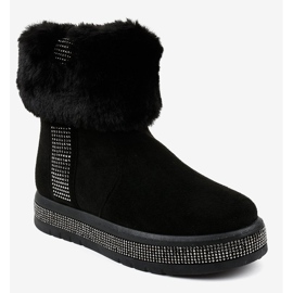 Sort isolerede ruskind eskimo støvler K-356 1