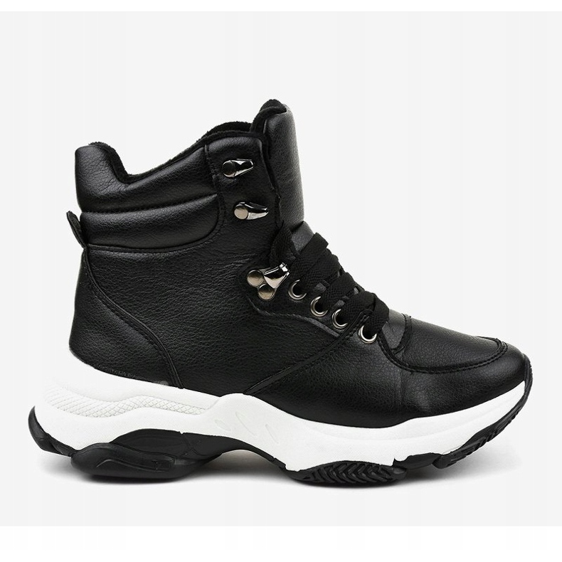 Sorte kvinders isolerede sneakers C-3132 2