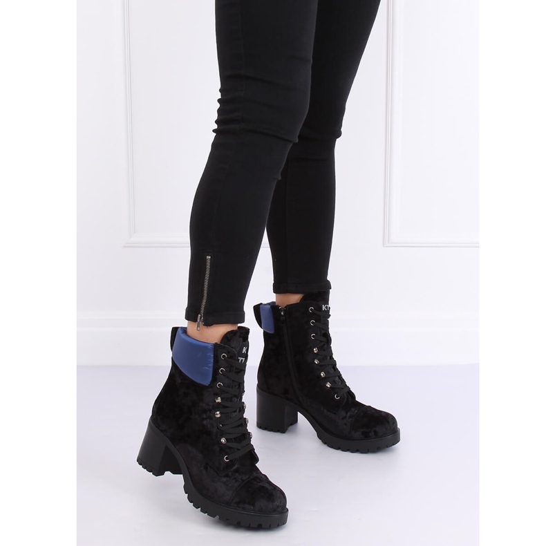 Sort velourarbejdere K1835203 Negro 2