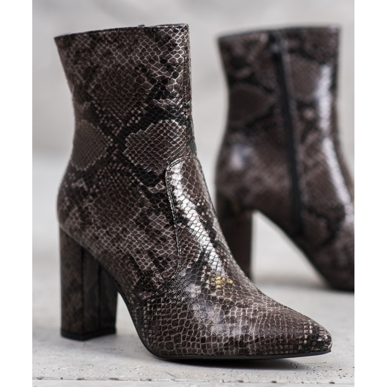 Seastar Snake Print Boot brun flerfarvet 1