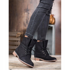 Queentina Stilfulde Trappers sort 2
