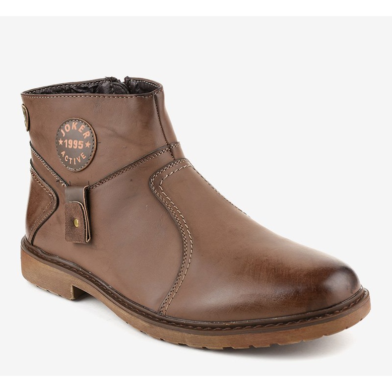 Brune slip-on sko A20182-5 1