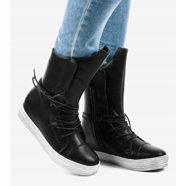 Sorte sneakers, isolerede støvler HX5187-3 2