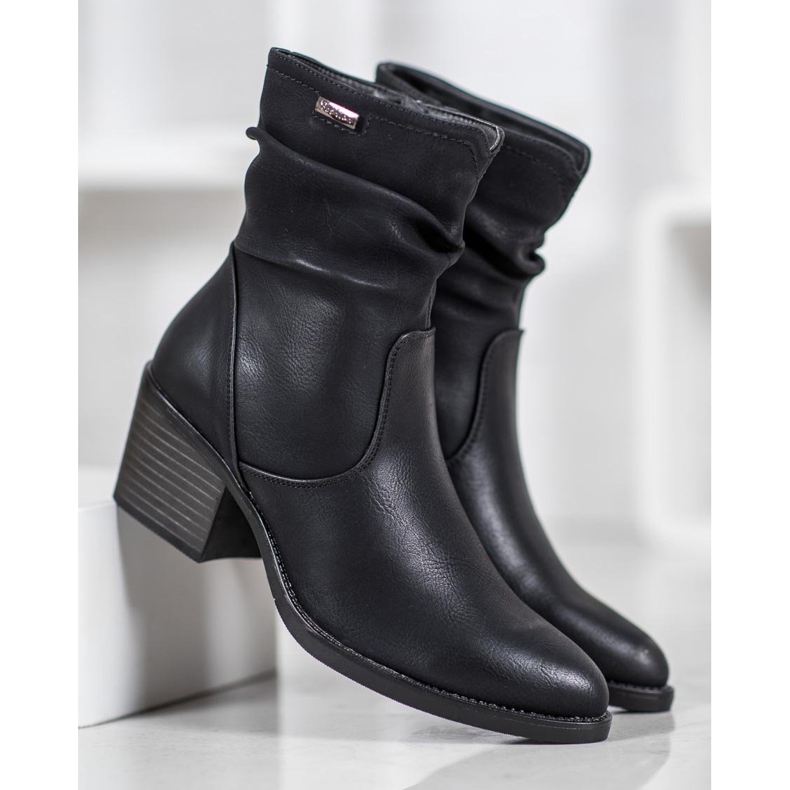 J. Star Cowboystøvler med Eco Leather sort 2