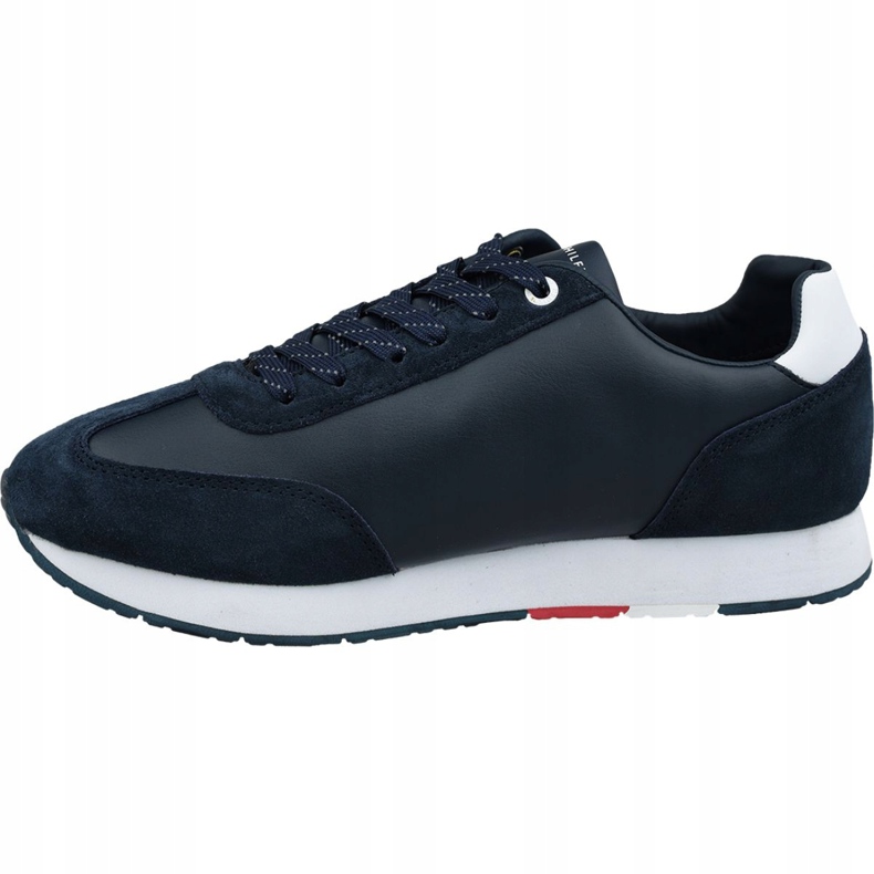 Tommy Hilfiger Corporate Leather Flag Runner M FM0FM02380 403 marineblå 1