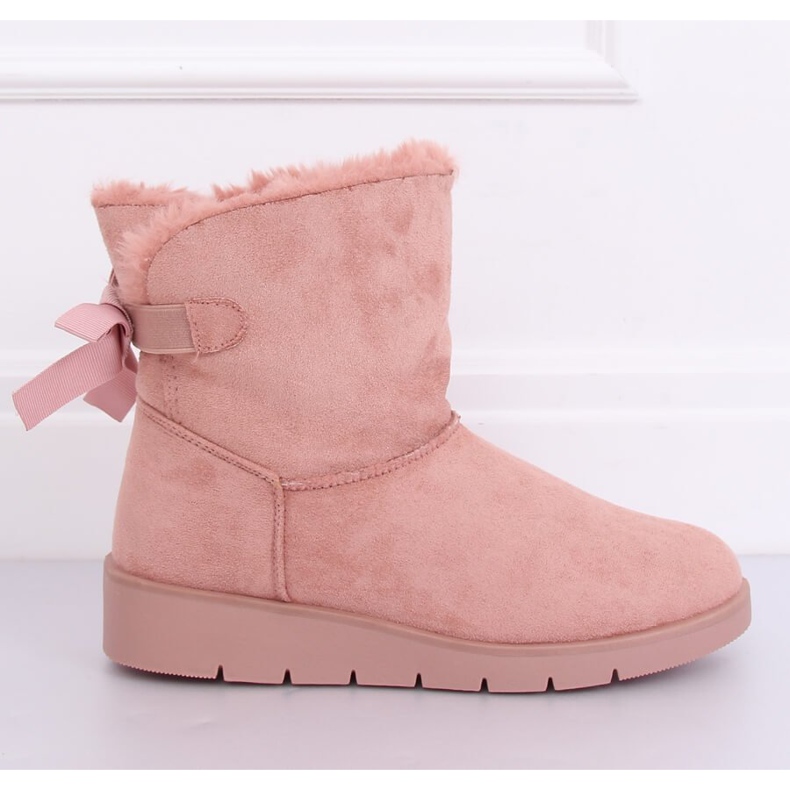 Lyserøde damestøvler A-3 Pink 1