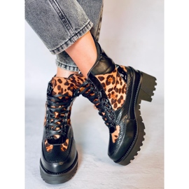 Højsålesko NS067 Leopard sort 1