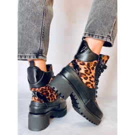 Højsålesko NS067 Leopard sort 2