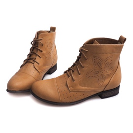 Åbent snørebånd 248 Camel brun 1