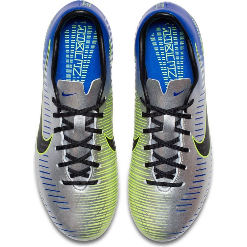 Nike Mercurial Victory 6 Neymar Fg Jr 921488-407 fodboldstøvler grå sølv 1