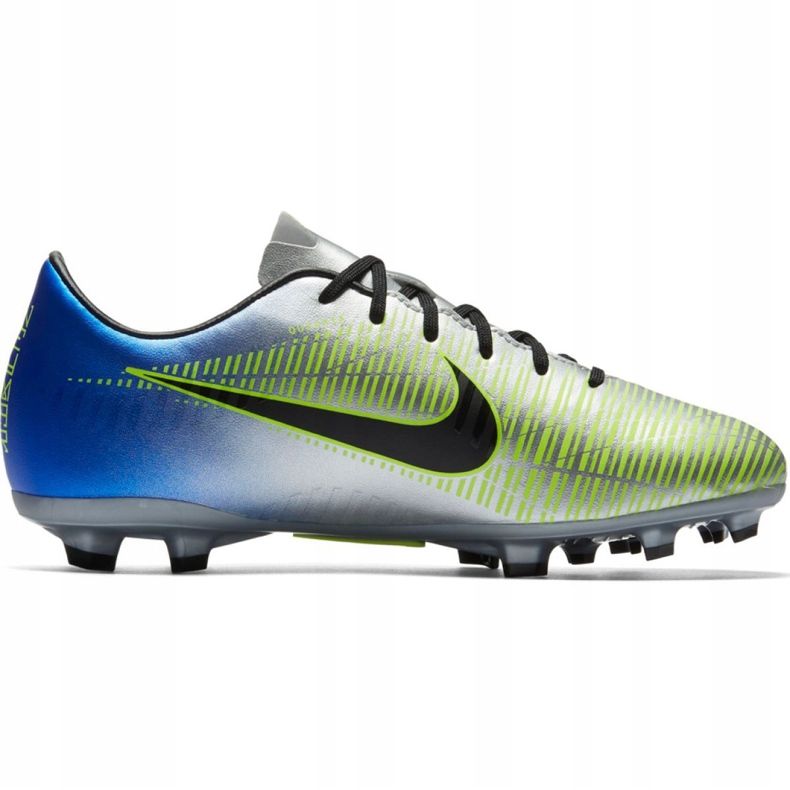 Nike Mercurial Victory 6 Neymar Fg Jr 921488-407 fodboldstøvler grå sølv 2