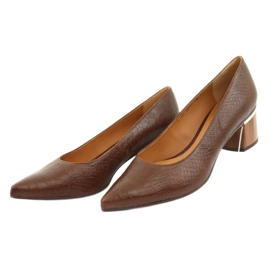Pumps sko til kvinder brun / python Anis 3697 3