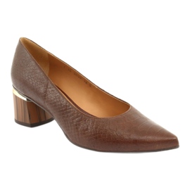 Pumps sko til kvinder brun / python Anis 3697 1
