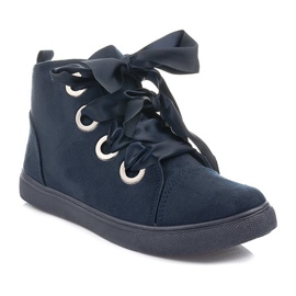 Ruskindstøvler Buer TL0147 Navy Blue sort 1