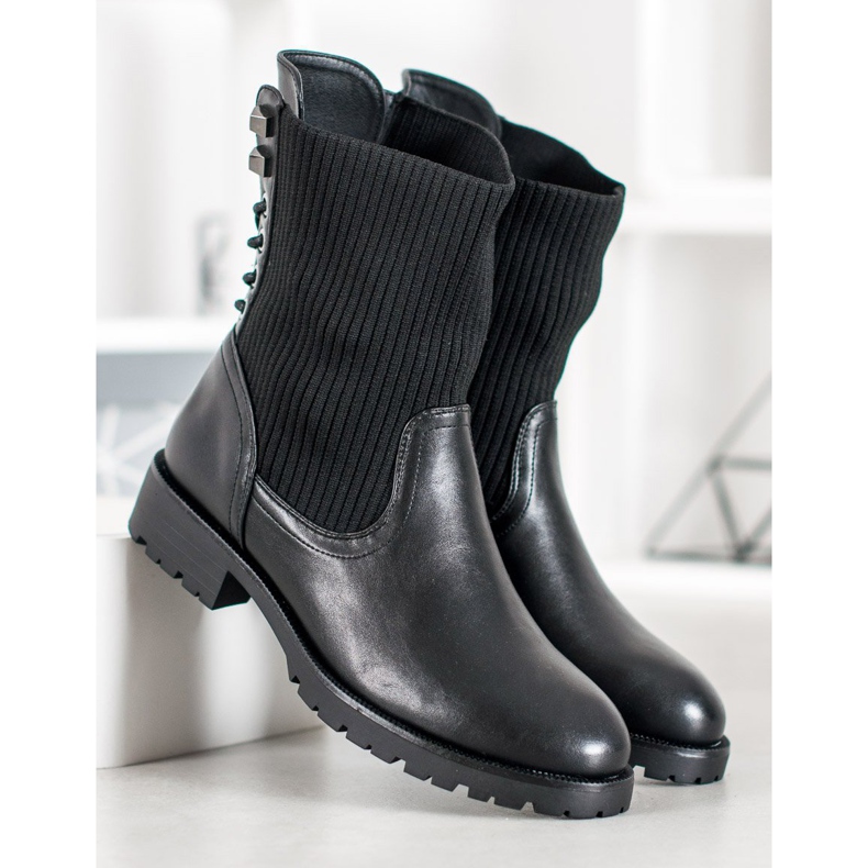 SDS Slip-on støvler sort 1