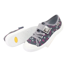 Befado børnesneakers 251Y138 hvid lyserød grå 5