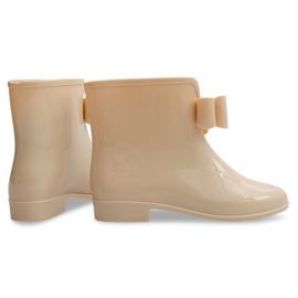 Wellington støvler med sløjfe 502A Beige 2