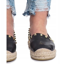 Sorte espadriller med Montana nitter 1