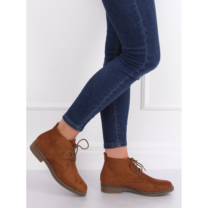 Snørestøvler camel 8B977 Camel brun 1