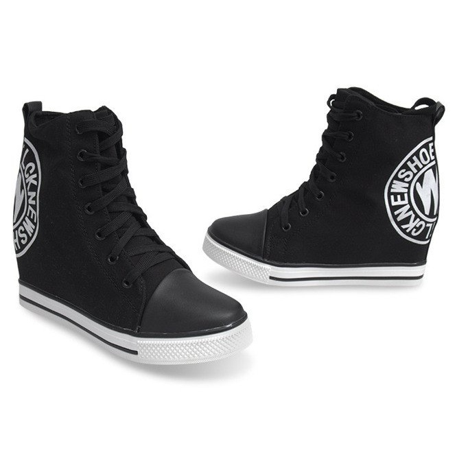 Moderigtige sneakers Tlck sort 2