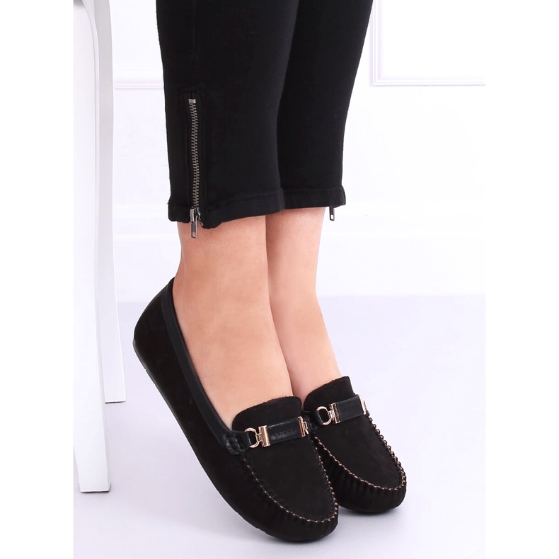 Sorte kvinders loafers FM3024 Sort 1