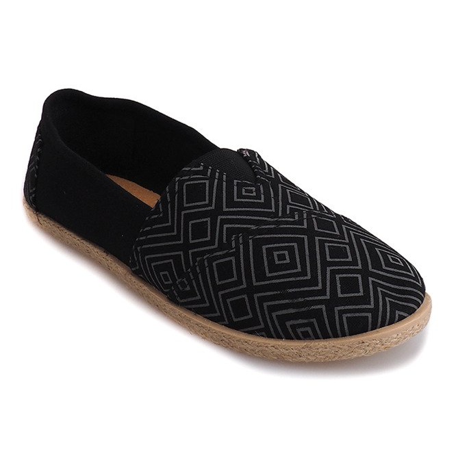 Linned Espadrilles B211-2 sorte sneakers 1