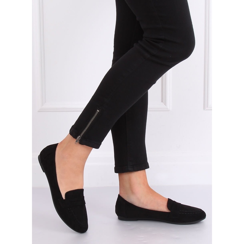 Sorte kvinders loafers B2030 Sort 1
