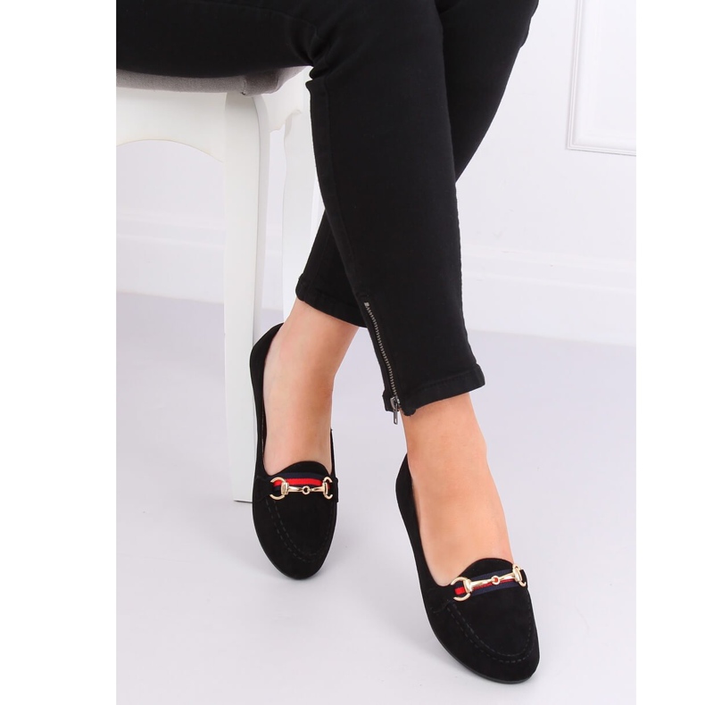 Sorte kvinders loafers B2027 Sort 2