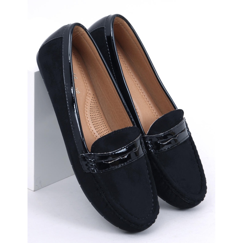 Sorte kvinders loafers FM2958-3 Sort 1