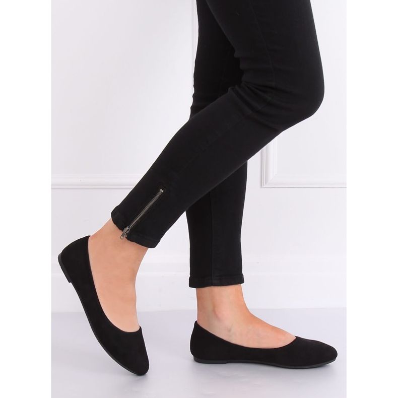 Sort almindelig ballerina Z1005 Sort 2