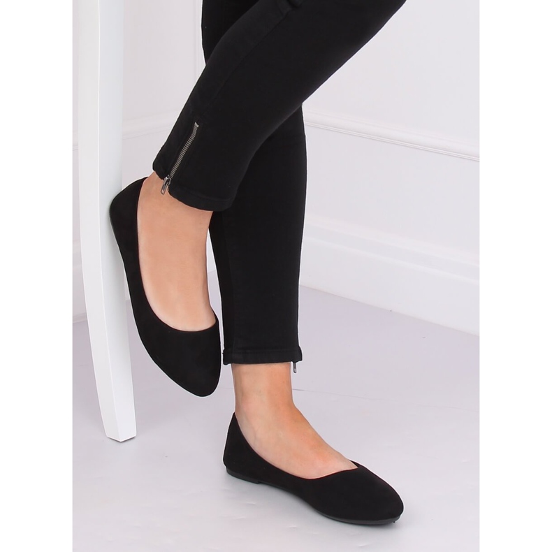 Sort almindelig ballerina Z1005 Sort 1