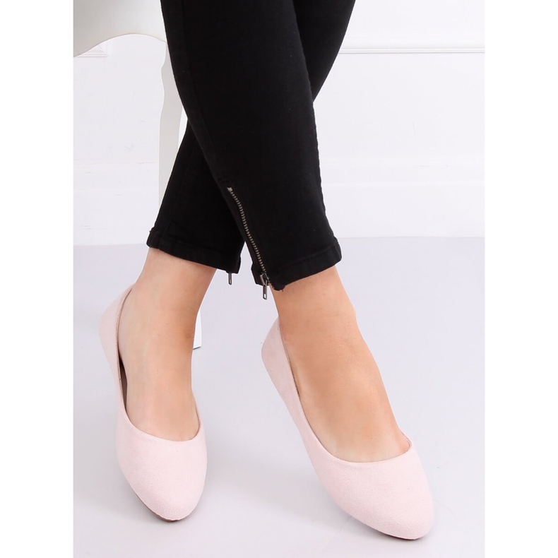 Glatte pink ballerinaer Z1005 Pink lyserød 1