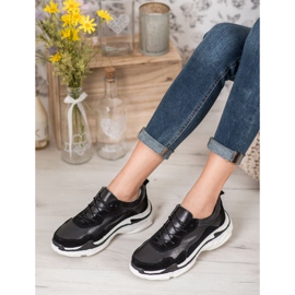 Goodin Sort læder sneakers 1