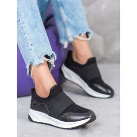 SHELOVET Slip-on sko på platformen sort 1