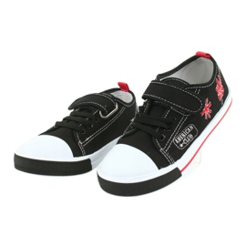American Club TEN10 Velcro sneakers sort rød 3