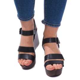 Wedge Sandals H244 Sort 1