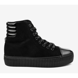 Sorte sneakers på kvinders platform TL-53 2