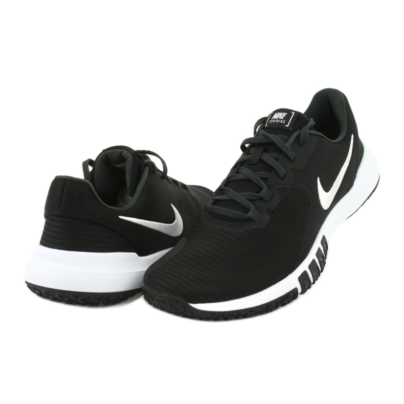 Nike Flex Control 4 M CD0197-002 hvid sort 4