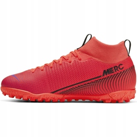 Nike Mercurial Superfly 7 Academy Tf Jr AT8143-606 fodboldsko rød rød 2