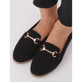 Sort Dame sorte loafers T355P Sort 2