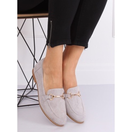 Grå Kvinders grå loafers T355P Grå 2