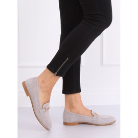 Grå Kvinders grå loafers T355P Grå 1